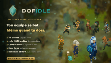 DOFIDLE - DOFUS IDLE - FARM AUTO - NAVIGATEUR