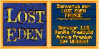 Miniature du serveur Lost Eden France