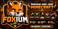 Miniature du serveur Foxium - Serveur Mini-Jeux Minecraft