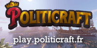 Miniature du serveur Politicraft - ÉLU MEILLEURE COMMUNAUTÉ 2026